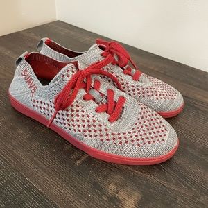 Suavs Zilker Red and Gray Women's Sneakers